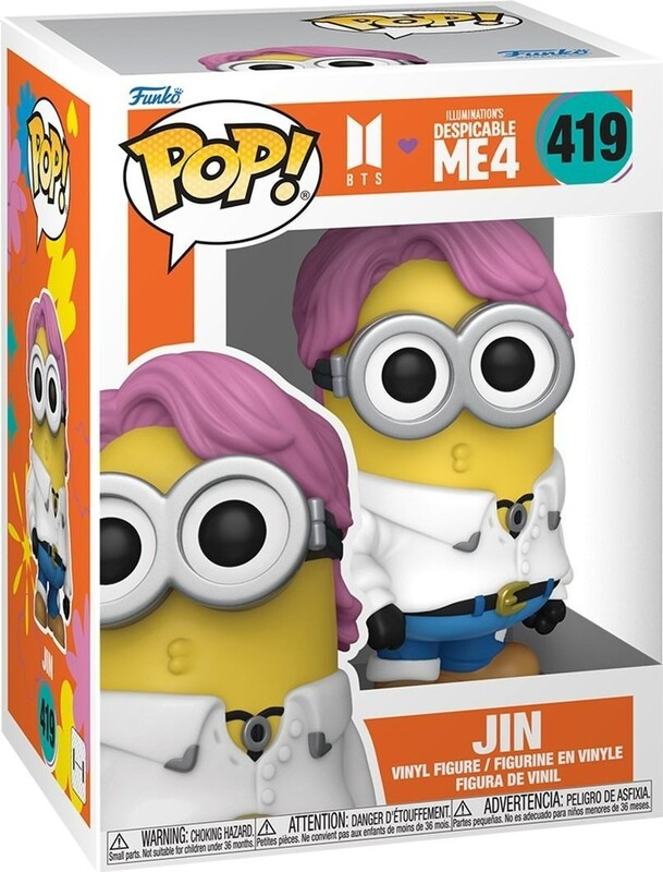 Колекційна фігурка Funko POP Rocks: Minions X BTS - Jin (889698859653)