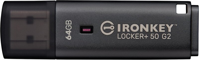 Флеш-накопитель USB 3.2 64GB Kingston IronKey Locker+ 50 G2 (IKLP50G2/64GB)