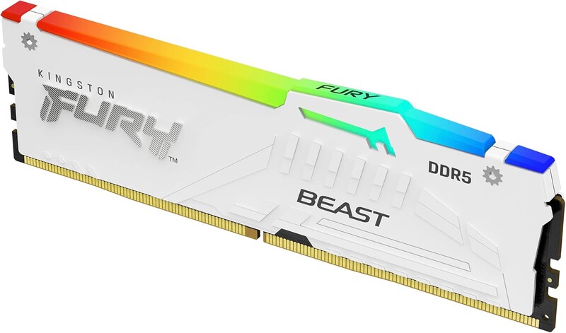 Модуль памяти DDR5 16GB/6000 Kingston Fury Beast RGB EXPO White (KF560C36BWE2A-16)