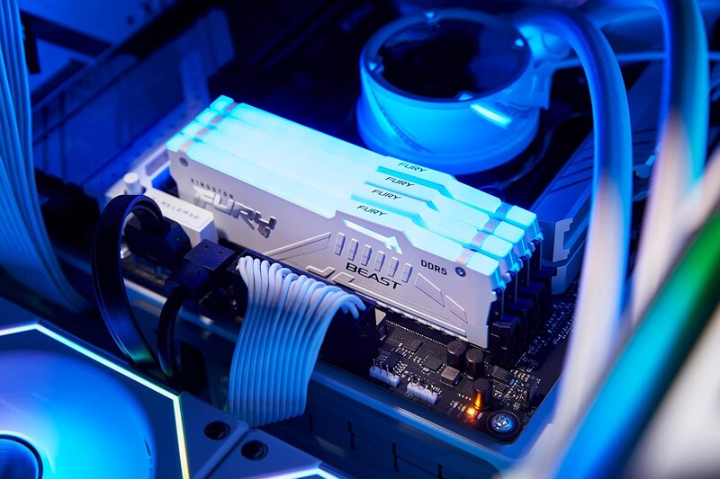 Модуль памяти DDR5 16GB/6000 Kingston Fury Beast RGB EXPO White (KF560C36BWE2A-16)
