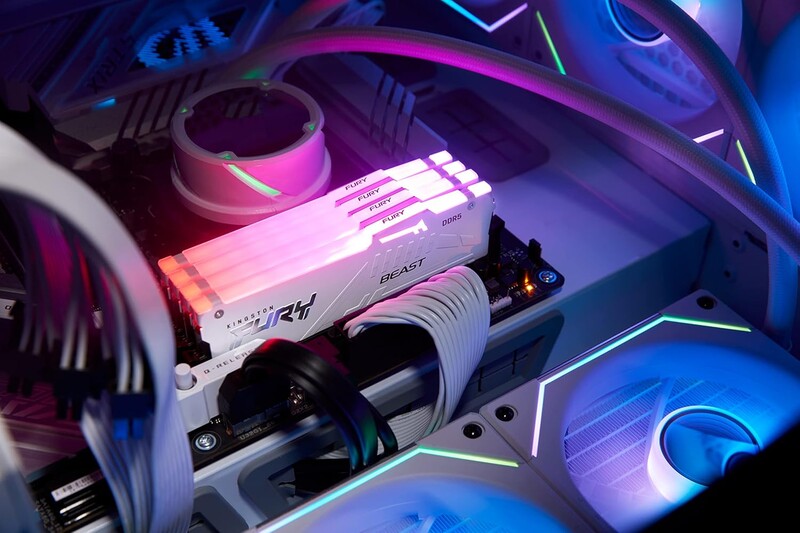 Модуль памяти DDR5 16GB/6000 Kingston Fury Beast RGB EXPO White (KF560C36BWE2A-16)