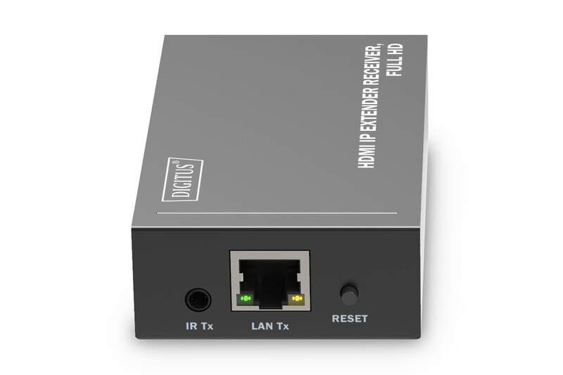 Удлинитель Digitus HDMI - RJ-45 (F/F), до 120 м, Black (DS-55518)