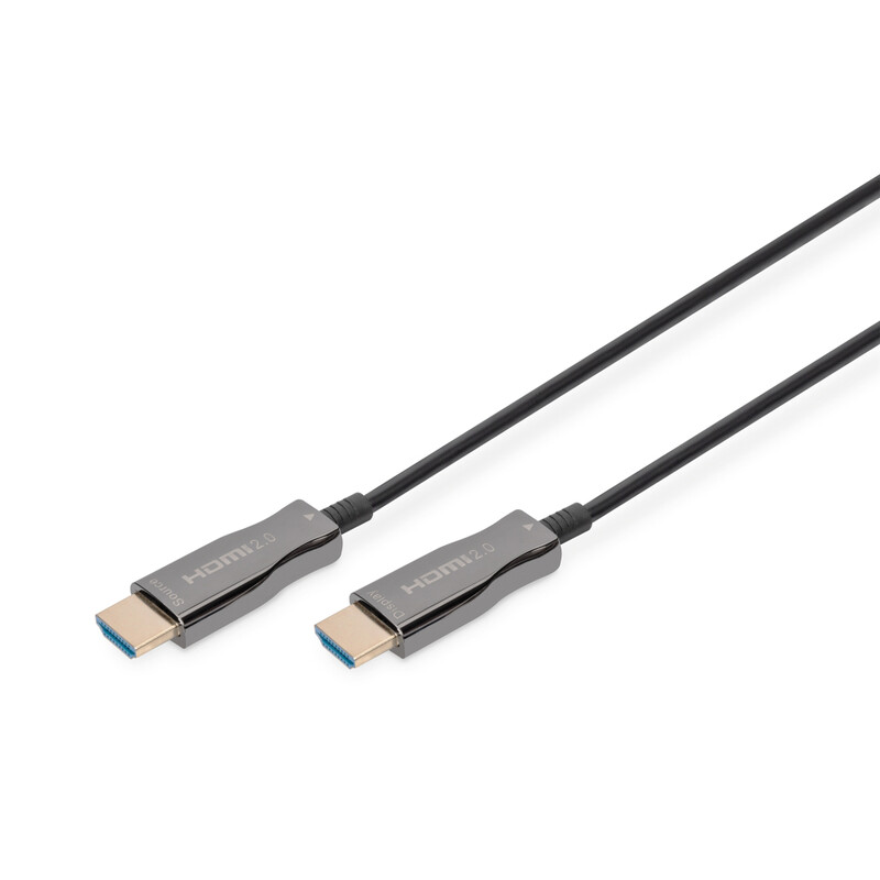 Кабель Digitus HDMI - HDMI (M/M), UHD 4K, AOC hybrid-fiber, 15 м, Black (AK-330125-150-S)