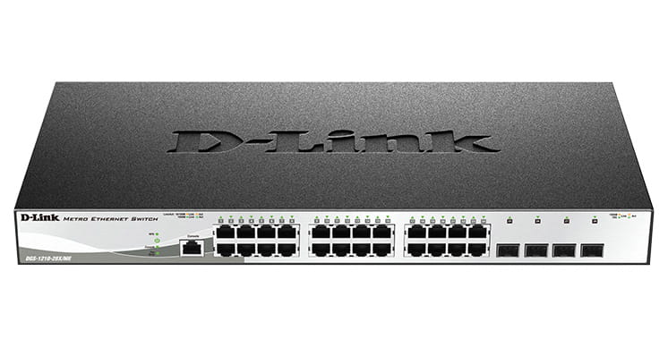 Комутатор D-Link DGS-1210-28X/ME (24x1GE, 4x10G SFP+)