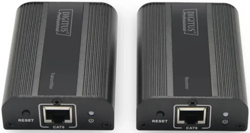 Подовжувач Digitus HDMI - RJ-45 (F/F), до 60 м, Black (DS-55204)