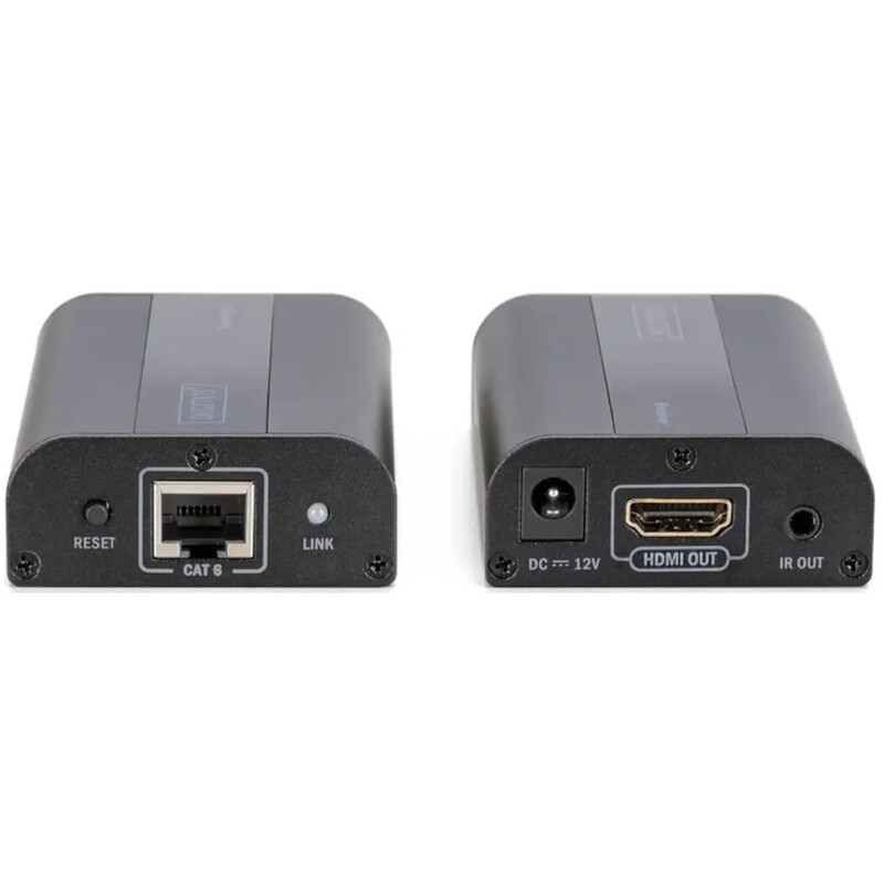 Подовжувач Digitus HDMI - RJ-45 (F/F), до 60 м, Black (DS-55204)