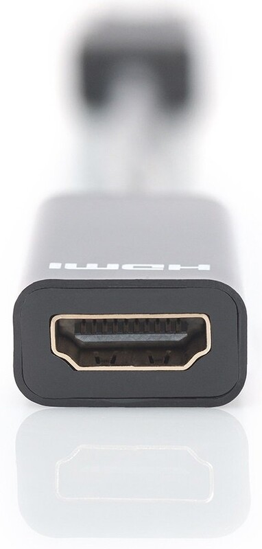 Адаптер Digitus DisplayPort - HDMI (M/F) 0.15м, Black (DB-340400-001-S)