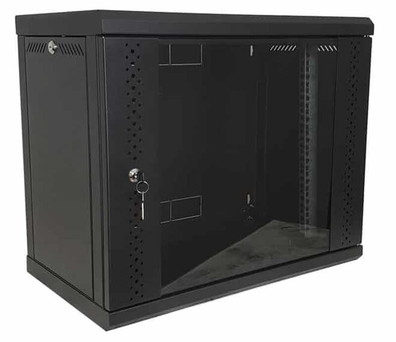 Шафа настінна EServer 9U 600х350х503 (скло) (ES-Е935B)