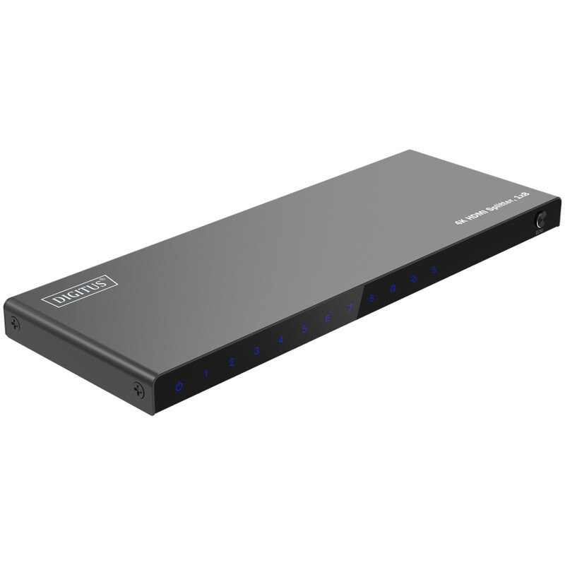Розгалужувач (спліттер) Digitus DS-55338 HDMI 8 портів, підтримка UHD 4K