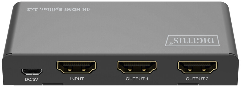 Розгалужувач (спліттер) Digitus DS-55336 HDMI 2 порта, підтримка UHD 4K