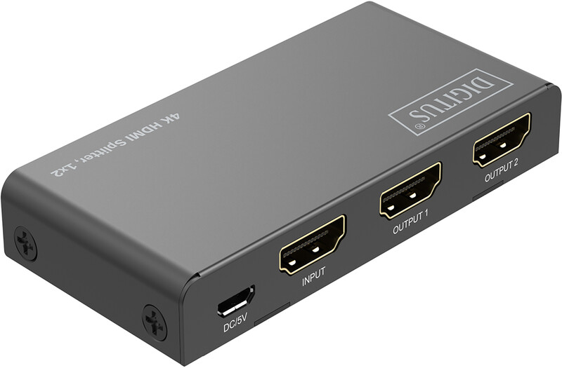 Розгалужувач (спліттер) Digitus DS-55336 HDMI 2 порта, підтримка UHD 4K