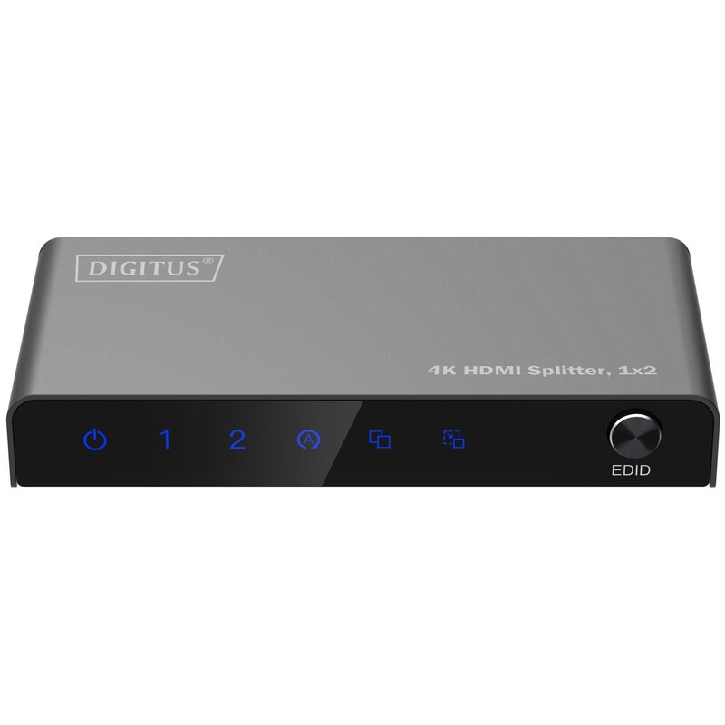 Розгалужувач (спліттер) Digitus DS-55336 HDMI 2 порта, підтримка UHD 4K