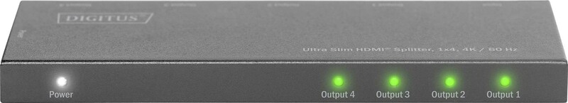 Розгалужувач (спліттер) Digitus DS-45323 HDMI 4 порта, підтримка UHD 4K