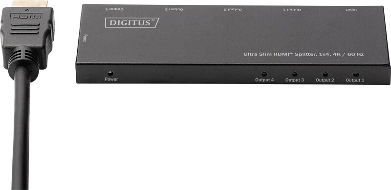 Розгалужувач (спліттер) Digitus DS-45323 HDMI 4 порта, підтримка UHD 4K