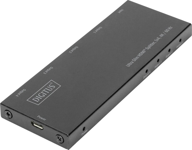 Розгалужувач (спліттер) Digitus DS-45323 HDMI 4 порта, підтримка UHD 4K
