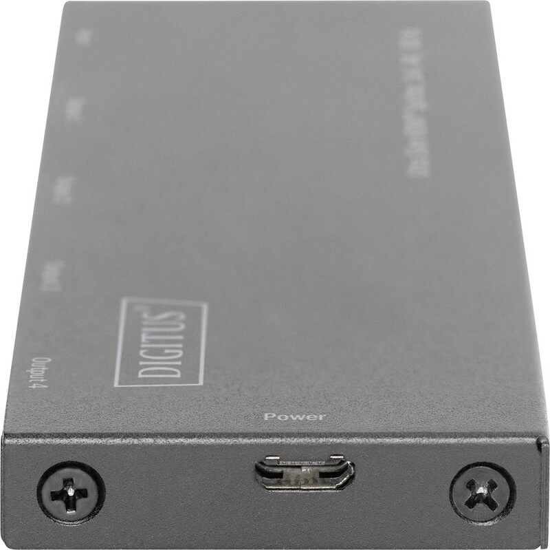 Розгалужувач (спліттер) Digitus DS-45323 HDMI 4 порта, підтримка UHD 4K