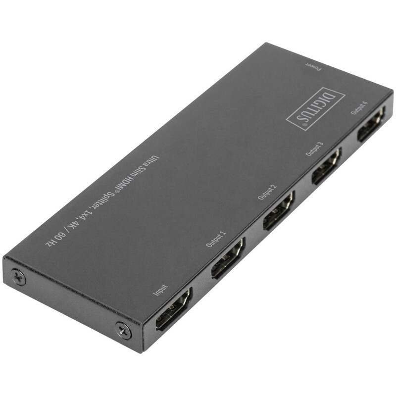 Розгалужувач (спліттер) Digitus DS-45323 HDMI 4 порта, підтримка UHD 4K