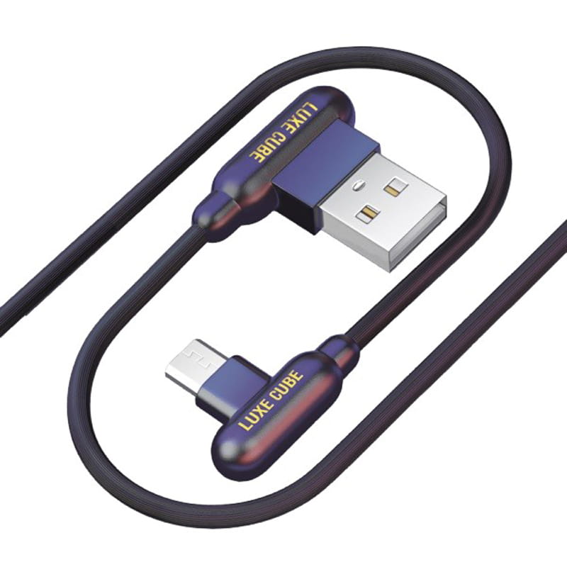 Кабель Luxe Cube Game USB - micro USB (M/M), 1 м, чорний (8886668686143)