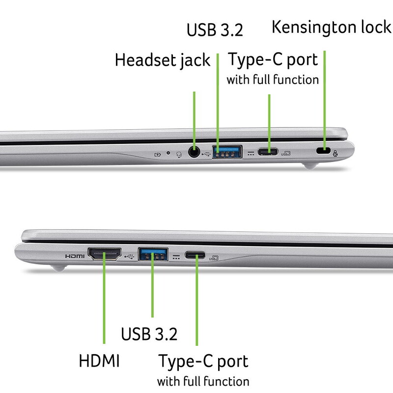 Ноутбук Acer Chromebook 315 CB315-7H (NX.JUVEU.001) Silver