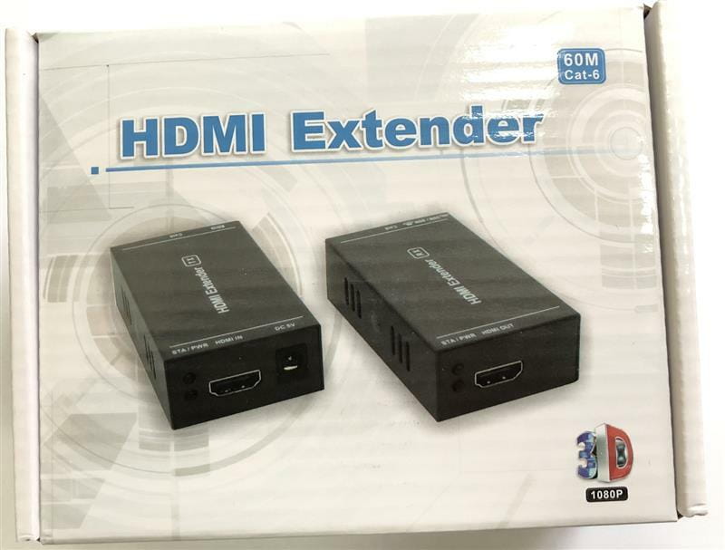 Удлинитель Atcom HDMI - RJ-45 (F/F), до 60 м, Black (14371)