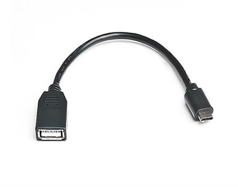 Кабель REAL-EL USB Type-C - USB V 2.0 (M/F), 0.1 м, черний (EL123500017)