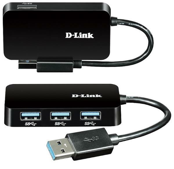 Концентратор USB3.0 D-Link DUB-1341 Black 4хUSB3.0