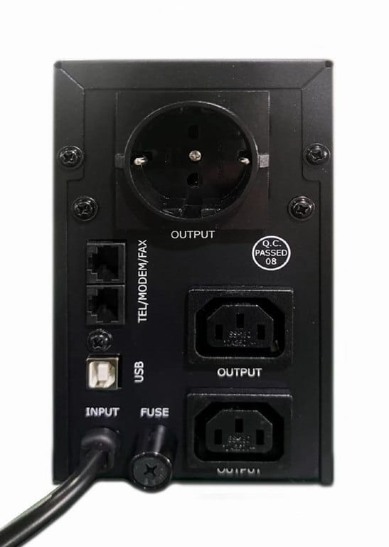 ИБП EnerGenie EG-UPS-032 850VA, Line Int., AVR , 2xIEC+1xSchuko, USB, LCD, RJ11