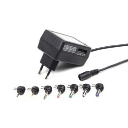 Мережевий зарядний пристрій EnerGenie (1USBx2A) Black (EG-MC-009) + універсальний кабель