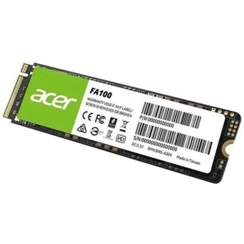 Накопитель SSD 256Gb Acer FA100 M.2 2280 NVMe 1.4 PCIe Gen3.0 x4 3D NAND TLC (BL.9BWWA.118)