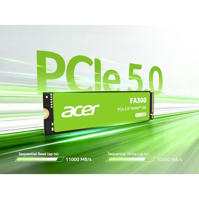 Накопитель SSD 1TB Acer FA300 M.2 2280 NVMe PCIe Gen5.0 x4 3D NAND TLC (BL.9BWWA.167)