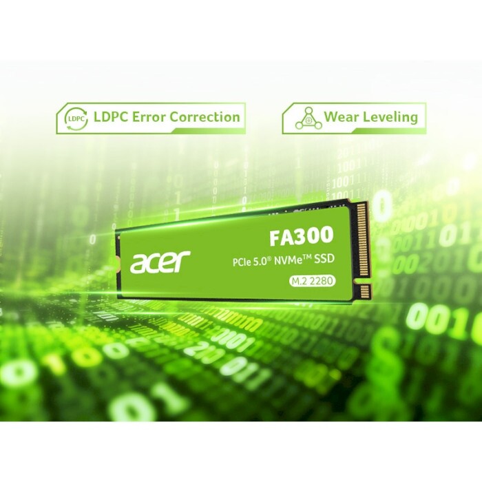 Накопитель SSD 2TB Acer FA300 M.2 2280 NVMe PCIe Gen5.0 x4 3D NAND TLC (BL.9BWWA.168)