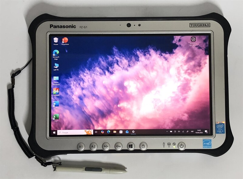 Защищенный планшет Panasonic Toughpad FZ-G1 MK2 / 10.1" FullHD IPS Touch / i5-4310U / 8GB / 256GB SSD / 4G/LTE + стилус / Win10Pro - Б/у