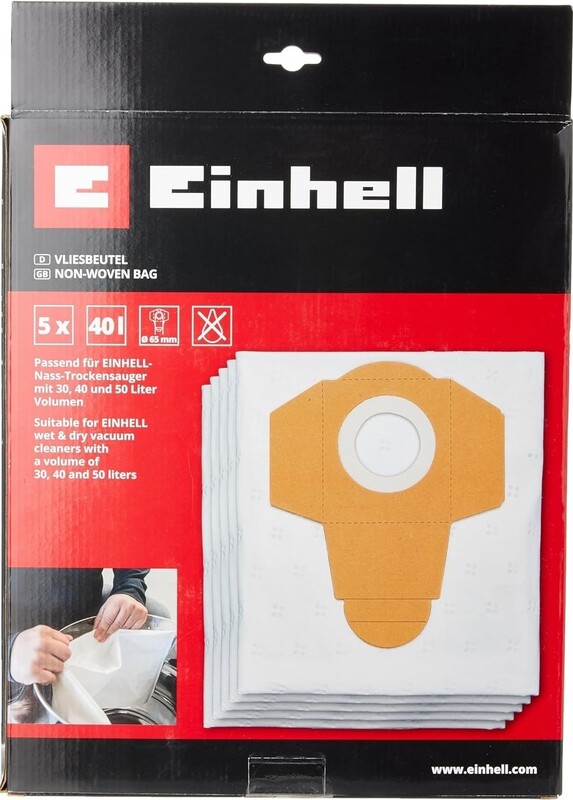 Мішки до пилососу Einhell синтетичні 30-50 л, 5 шт. (2351195)