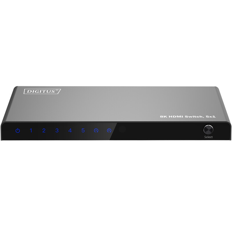 Відеокомутатор Digitus UHD HDMI (INx5 - OUTx1) 8K Black (DS-55334)