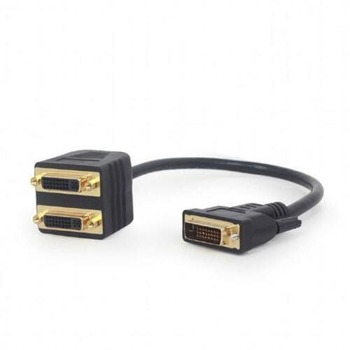 Photos - Cable (video, audio, USB) Cablexpert Розгалужувач  DVI - 2хDVI (M/F), 0.3 м, Black  A (A-DVI-2DVI-01)