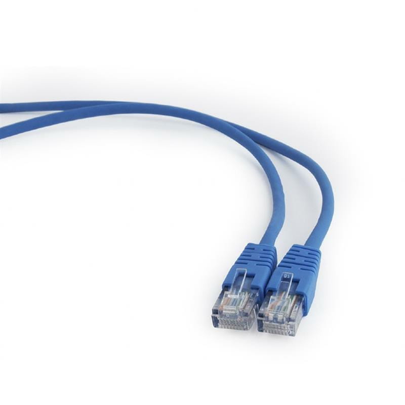 Патч-корд UTP Cablexpert (PP12-1M/B) літий, 50u "штекер із засувкою, 1 м, синій