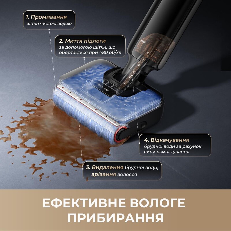 Акумуляторний миючий пилосос Dreame G12 Pro (HHR32A-G)