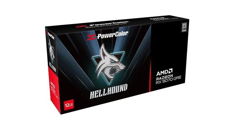 Видеокарта AMD Radeon RX 9070 GRE 12GB GDDR6 Hellhound PowerColor (RX9070GRE 12G-L/OC)