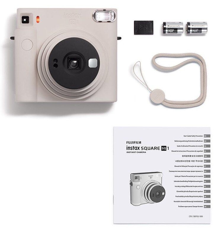 Фотокамера миттєвого друку Fujifilm Instax SQ1 Chalk White (16672166)