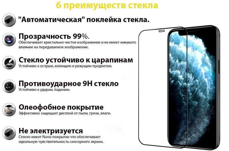 Защитное стекло BeCover для Apple iPhone 13/13 Pro Black (706663)
