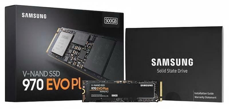 Накопичувач SSD  500GB Samsung 970 EVO Plus M.2 PCIe 3.0 x4 V-NAND MLC (MZ-V7S500BW)