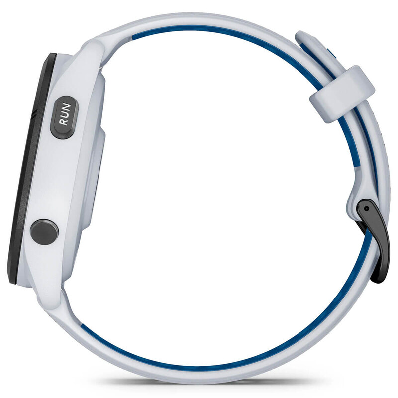 Смарт-годинник Garmin Forerunner 265 Black Bezel with Whitestone Case and Whitestone/Tidal Blue Silicone Band (010-02810-11)