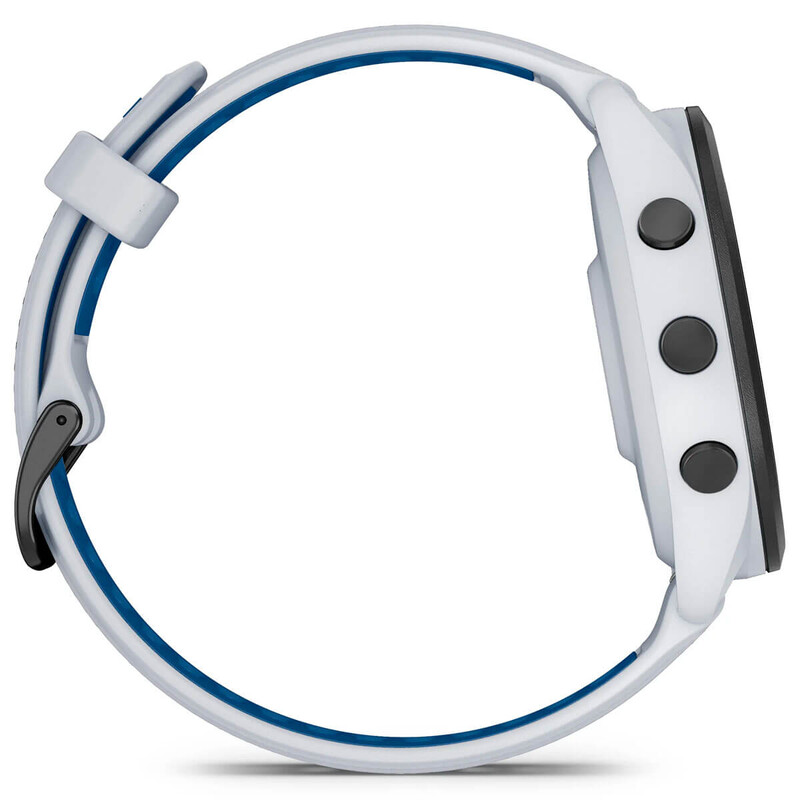 Смарт-годинник Garmin Forerunner 265 Black Bezel with Whitestone Case and Whitestone/Tidal Blue Silicone Band (010-02810-11)