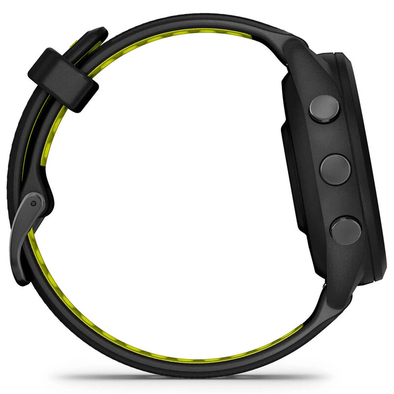 Смарт-годинник Garmin Forerunner 265S Black Bezel and Case with Black/Amp Yellow Silicone Band (010-02810-13)