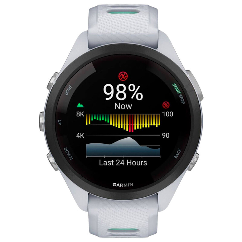 Смарт-годинник Garmin Forerunner 265S Black Bezel with Whitestone Case and Whitestone/Neo Tropic Silicone Band (010-02810-14)
