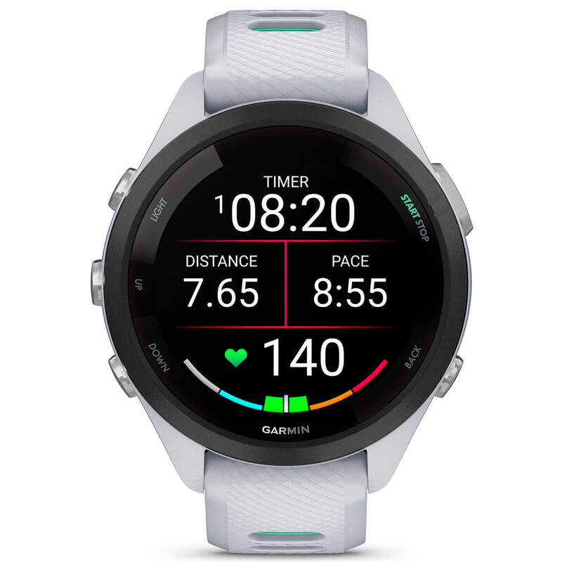 Смарт-годинник Garmin Forerunner 265S Black Bezel with Whitestone Case and Whitestone/Neo Tropic Silicone Band (010-02810-14)