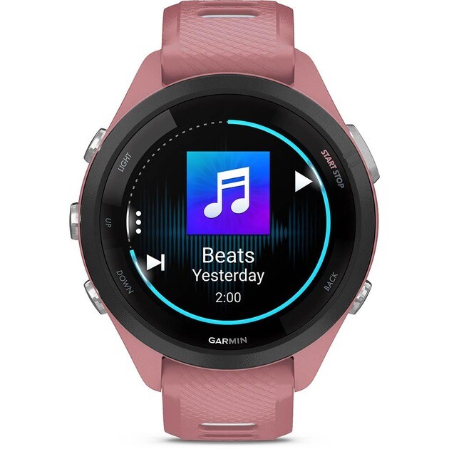 Смарт-часы Garmin Forerunner 265S Black Bezel with Light Pink Case and Light Pink/Whitestone Silicone Band (010-02810-15)