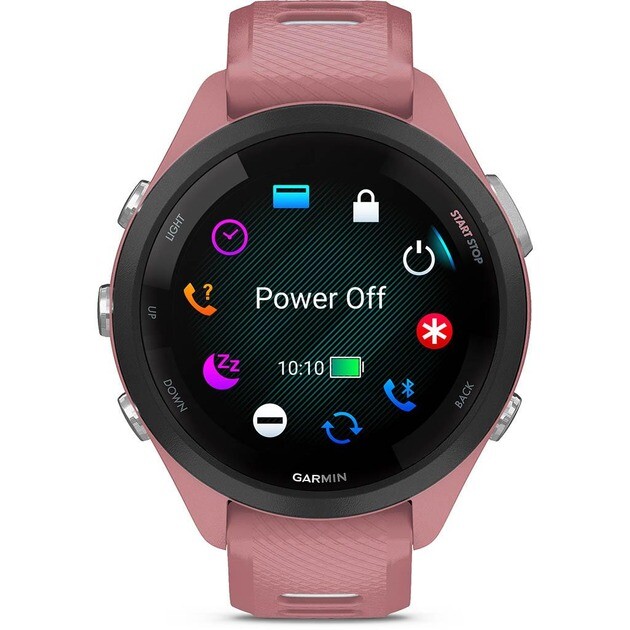 Смарт-часы Garmin Forerunner 265S Black Bezel with Light Pink Case and Light Pink/Whitestone Silicone Band (010-02810-15)