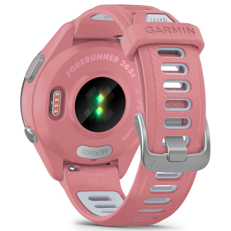 Смарт-часы Garmin Forerunner 265S Black Bezel with Light Pink Case and Light Pink/Whitestone Silicone Band (010-02810-15)
