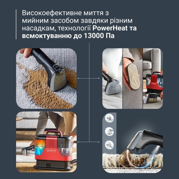 Моющий пылесос-пятновыводитель Rowenta Clean It Hot & Cold IN7020F0